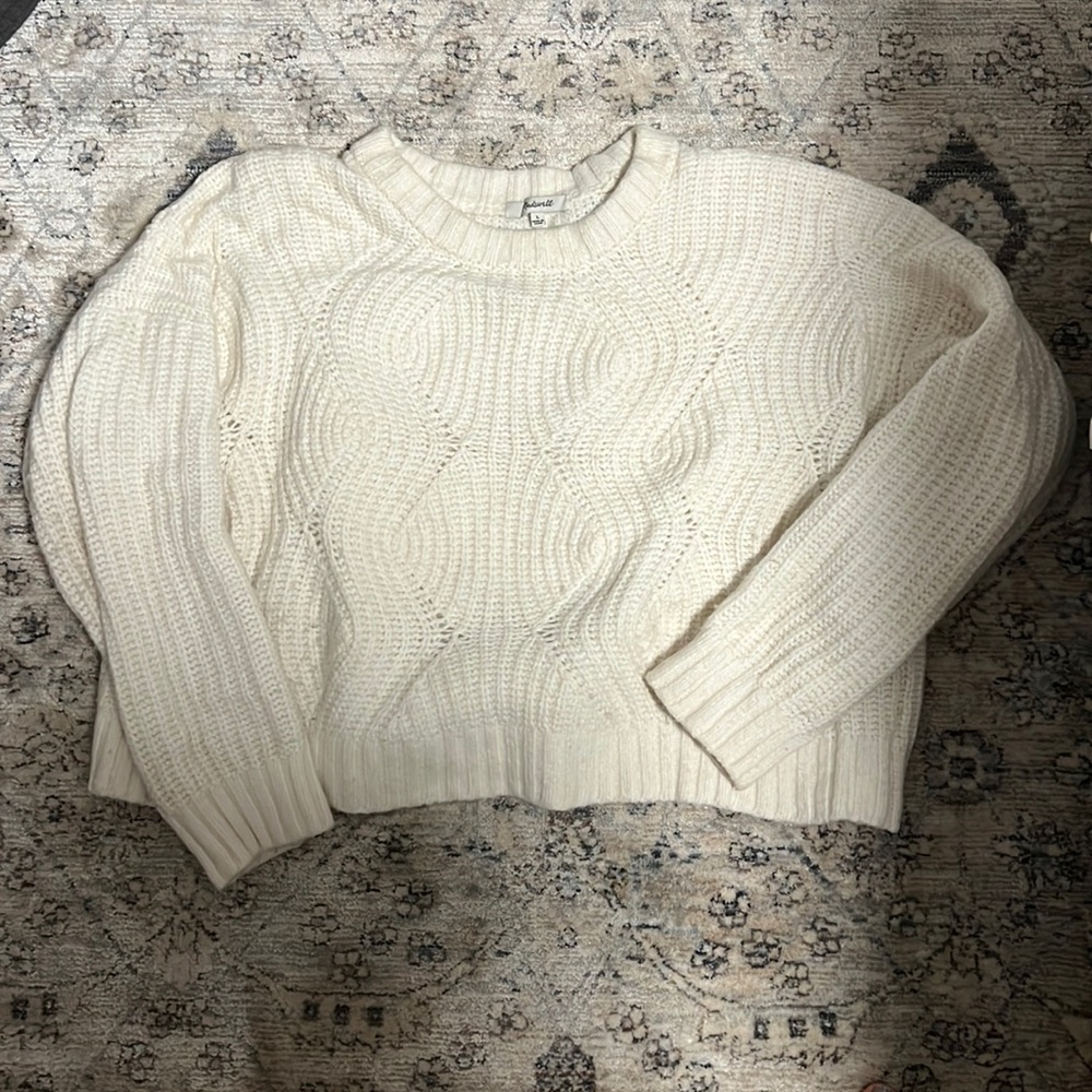 Madewell cropped sweater